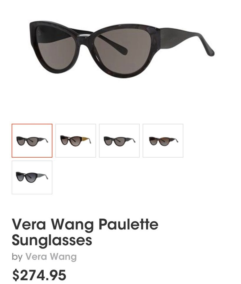 Schwarze Vera Wang Sonnenbrille „Paulette“ in Wilhelmshaven