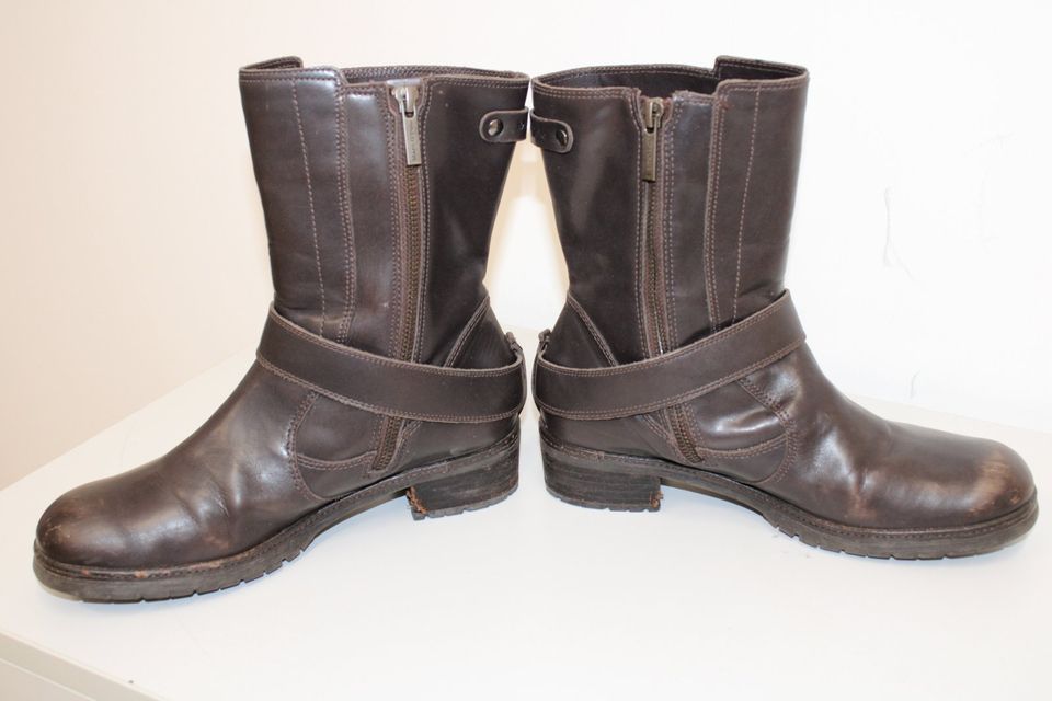 58 Marc o Polo echt Lederstiefel Boots kurz braun 39 in Ingolstadt