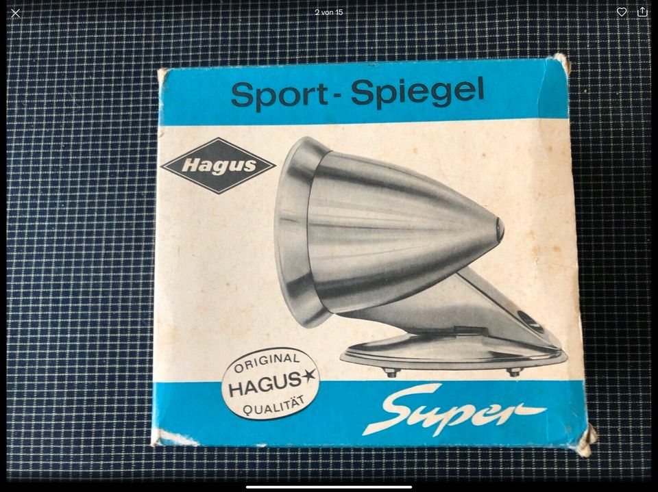 HAGUS Oldtimer Sport Spiegel Super- Rallye aus den 60/70ern in Rösrath