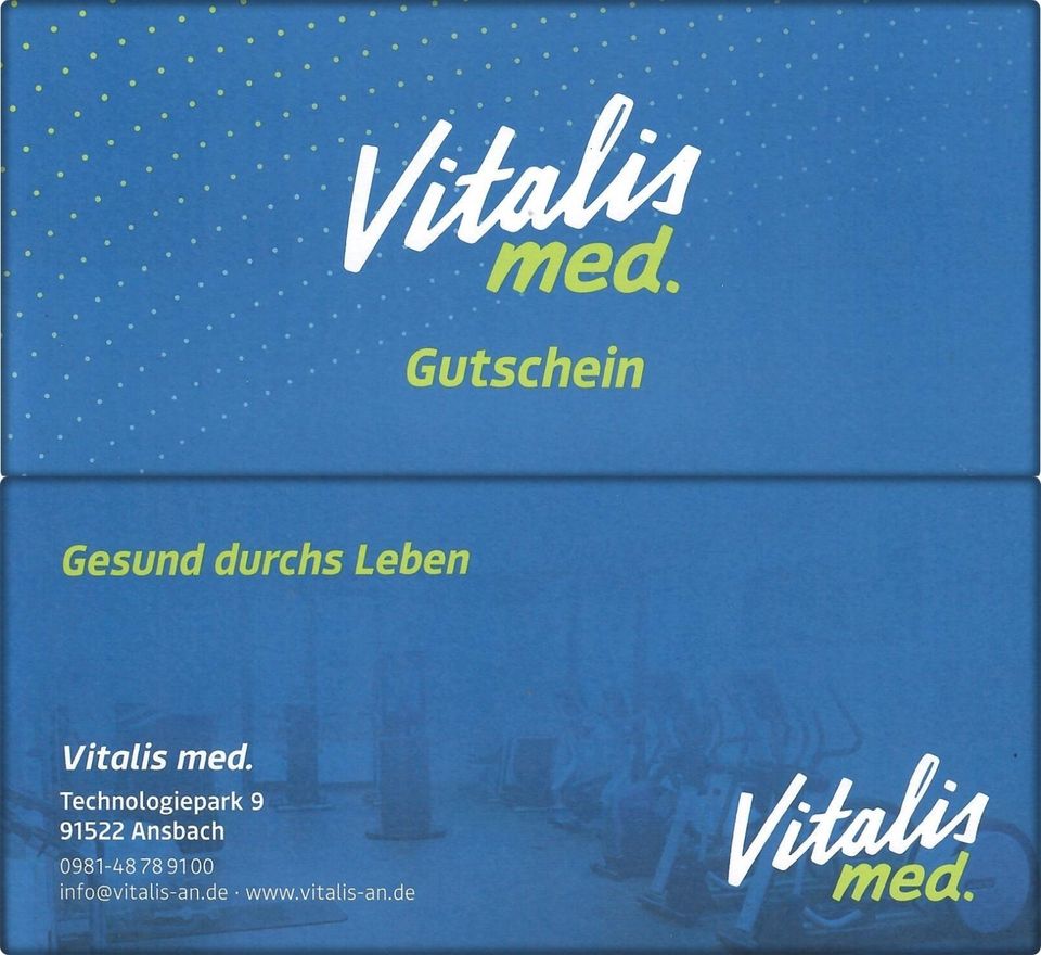 Vitalis med. Gutschein, Ansbach, TOP Gelegenheit in Ansbach