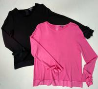 2x Street One Longsleeve 38 Langarmshirt Bluse Shirt schwarz pink Bayern - Erlangen Vorschau