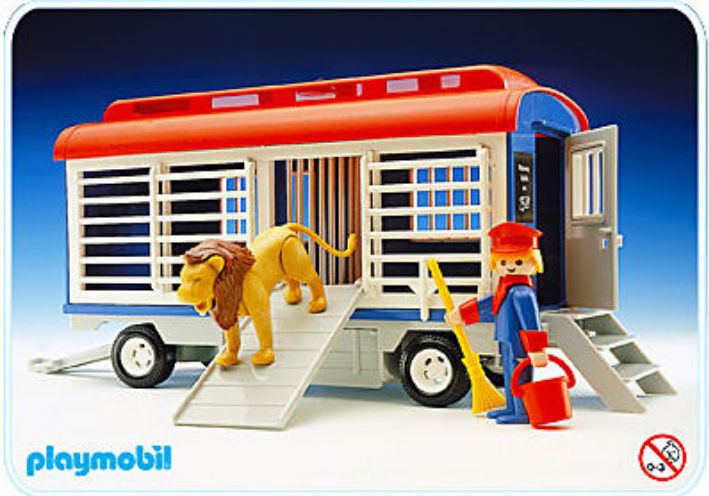 Playmobil *Rarität* Zirkus-Käfigwagen / Löwe 3514-B (1984) in Bücken