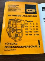 Hatz Diesel Betriebsanleitung und Ersatzteilliste Niedersachsen - Cloppenburg Vorschau