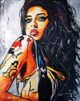 Amy Winehouse Pop Art Porträt Gemälde handgemalt 80x100 cm neu Brandenburg - Storkow (Mark) Vorschau