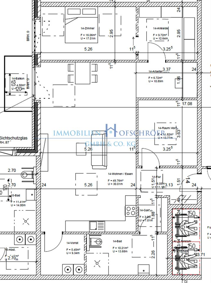 M 313-14 - Betreutes Wohnen! Erstbezug - Großzügige 2-Zimmer-Wohnung im 2. OG mit Aufzug! in Esterwegen