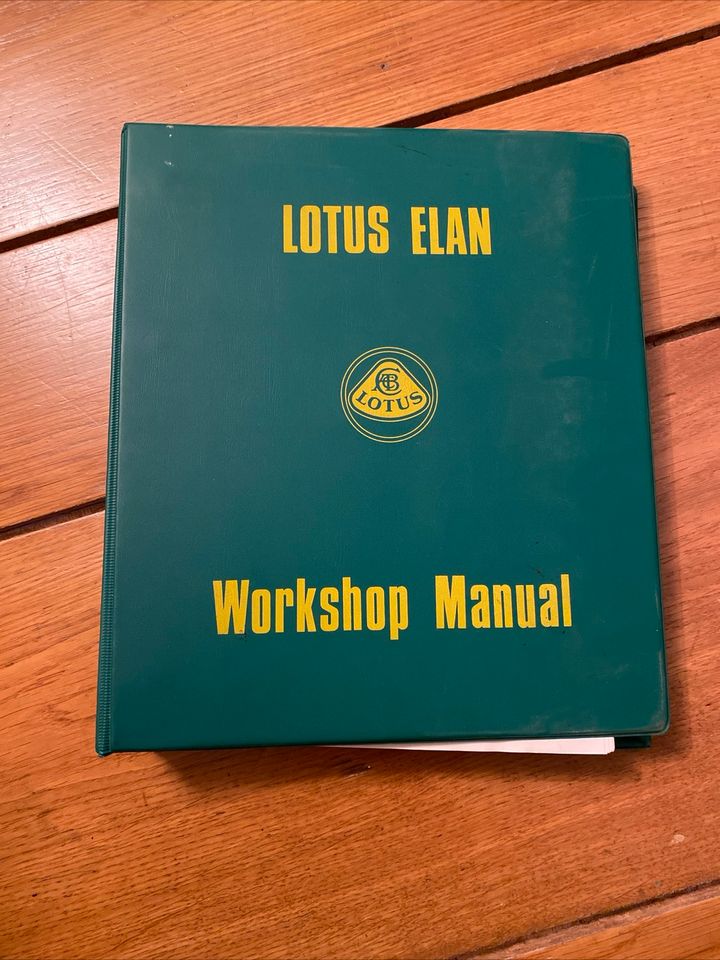 Lotus Elan Workshop Manual Service Parts List in Simmerath