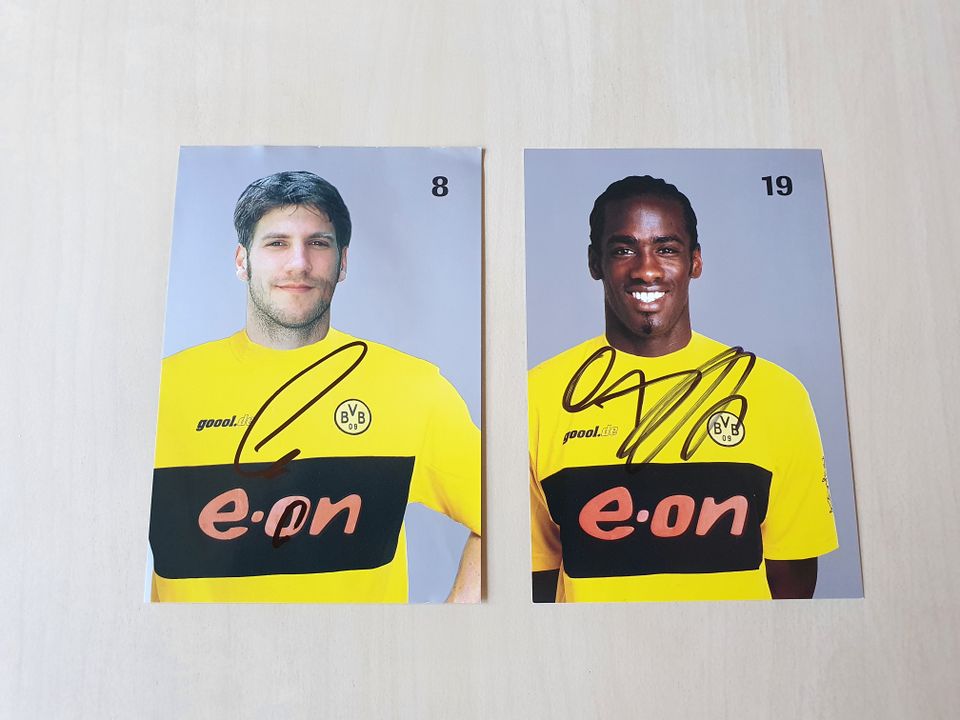 ca. 300 x BVB Autogrammkarten Borussia Dortmund 1982 - 2021 in Jerxheim