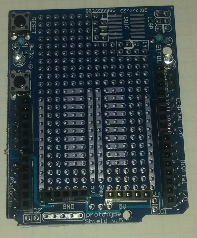 Arduino Proto Shield / Prototypen Shield / Elektronikexperimente in Kallmünz