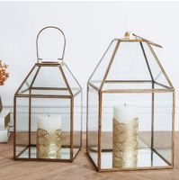 Hochzeitsdeko 2 Depot Laternen Gold Glas Vintage Boho Nordrhein-Westfalen - Gelsenkirchen Vorschau