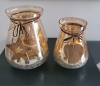 Zwei Vasen/ Kerzenhalter aus Glas Gold-Silber Niedersachsen - Garbsen Vorschau