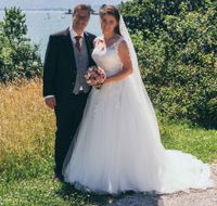 Verkaufe wunderschönes und romantisches Hochzeitskleid Gr. 40 Bayern - Prien Vorschau