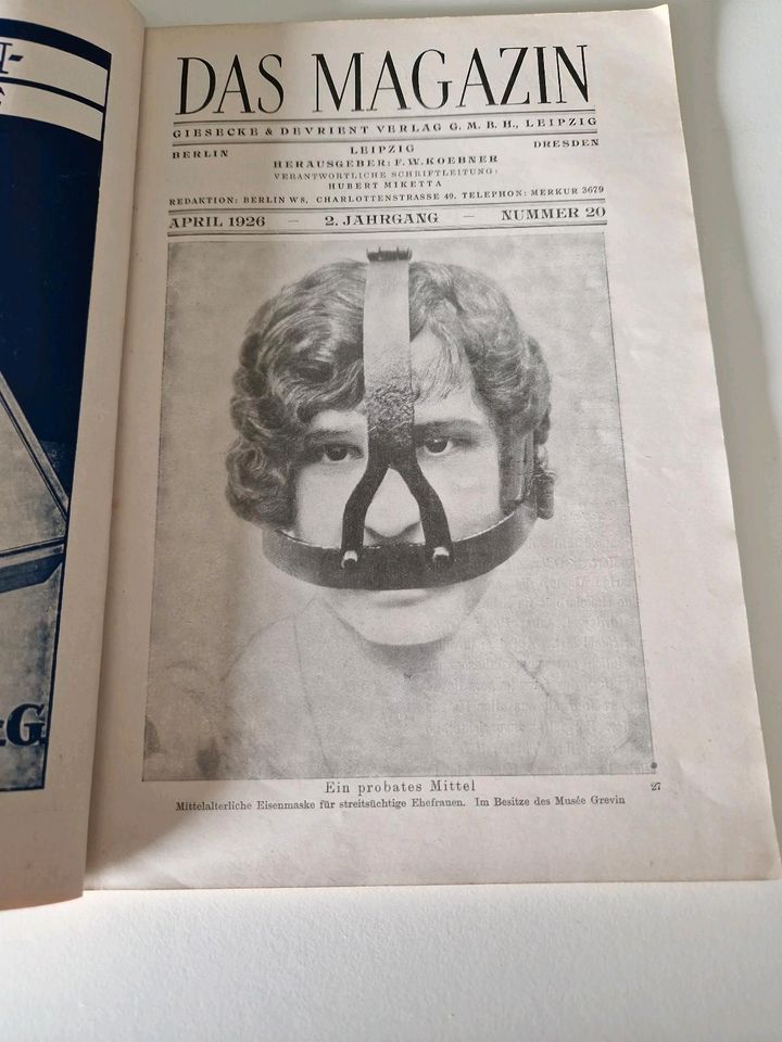 **Absolute Rarität : Das Magazin vom April 1926** in Leipzig