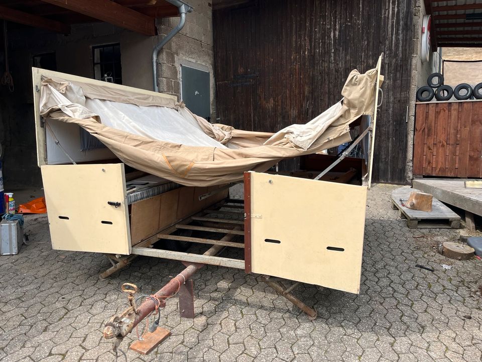 Seltenen Faltwohnwagen Klappwohnwagen Oldtimer Wohnwagen Tausch in Siebenbach