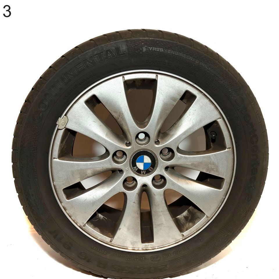 BMW 1er E81 E82 E87 E88 Alu-Felgen Sommer-Reifen 205/55 R16 in Nottuln