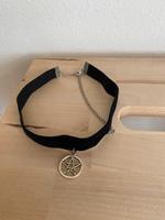 *neu* Choker Halsband Samt Pentagramm schwarz / Gothic / WGT München - Ramersdorf-Perlach Vorschau