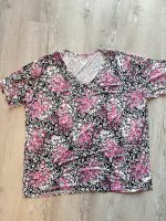 Wunderschönes Mille Fleur T- Shirt 52 / 54 XXL pink schwarz weiß Nordrhein-Westfalen - Schleiden Vorschau