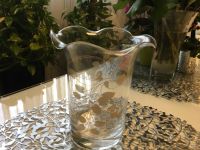 Glas Vase mit geschwungenen Rand Gold Dekor stabil günstig München - Au-Haidhausen Vorschau