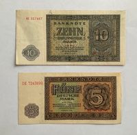 DDR Geldscheine 5, 10 Deutsche Mark - 1948 - Originale!! Mecklenburg-Vorpommern - Stralsund Vorschau