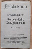 Reichskarte Bautzen - Görlitz - Zittau - Hirschfelde Oberlausitz Brandenburg - Luckau Vorschau