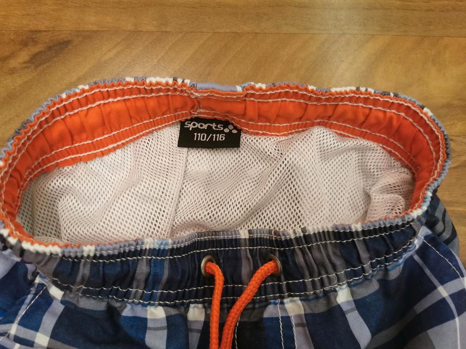 Badehose 110/116 Sports blau weiß grau orange in Berg bei Neumarkt i.d.Opf.