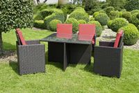 Gartenmöbel Essgruppe  Auflagen PolyRattan Lounge 4 Personen CUBE Niedersachsen - Bad Zwischenahn Vorschau