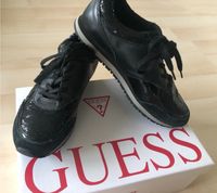 GUESS Sneakers Größe 39 Leder schwarz mit Pailletten in OV Bayern - Regensburg Vorschau