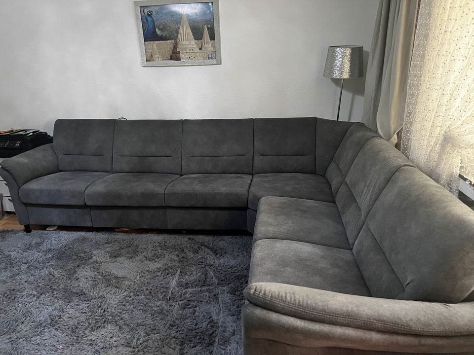 Große Sofa L Form, Ecksofa grau Aqua Clean in Düsseldorf