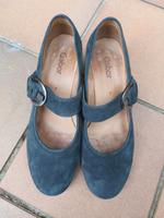 festliche Schuhe Gabor Wildleder blau Aachen - Eilendorf Vorschau