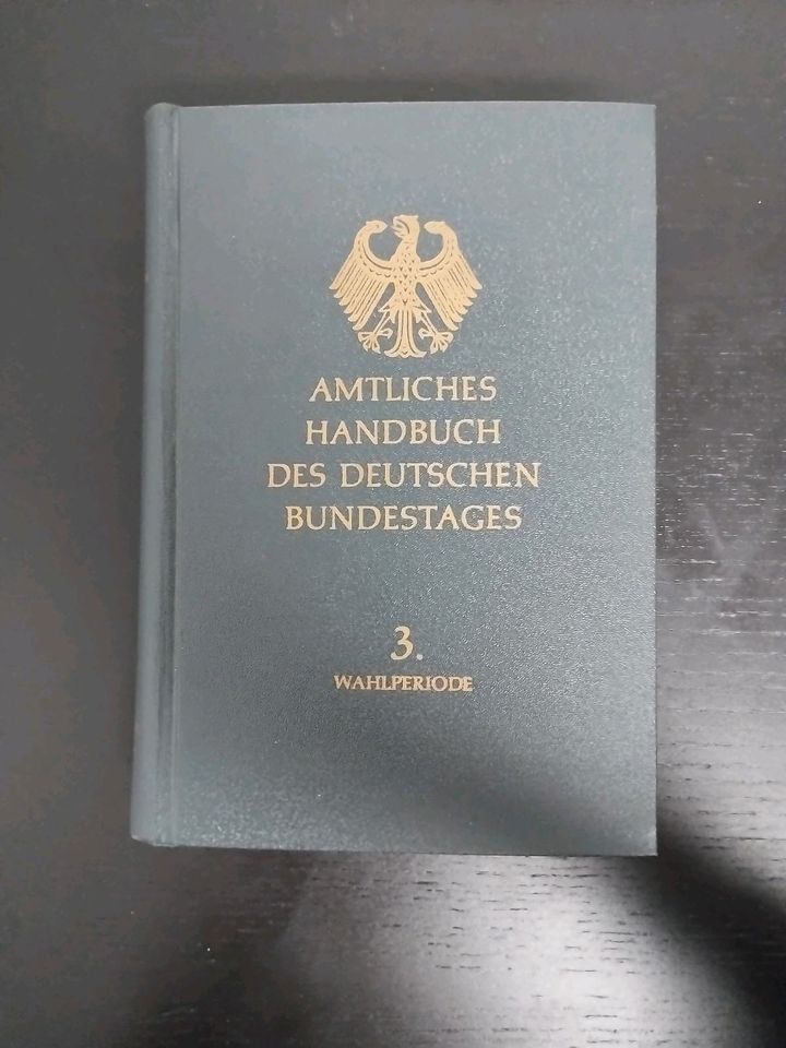 Handbuch des Deutschen Bundestages: 3. Wahlperiode. 1958 in Hattersheim am Main