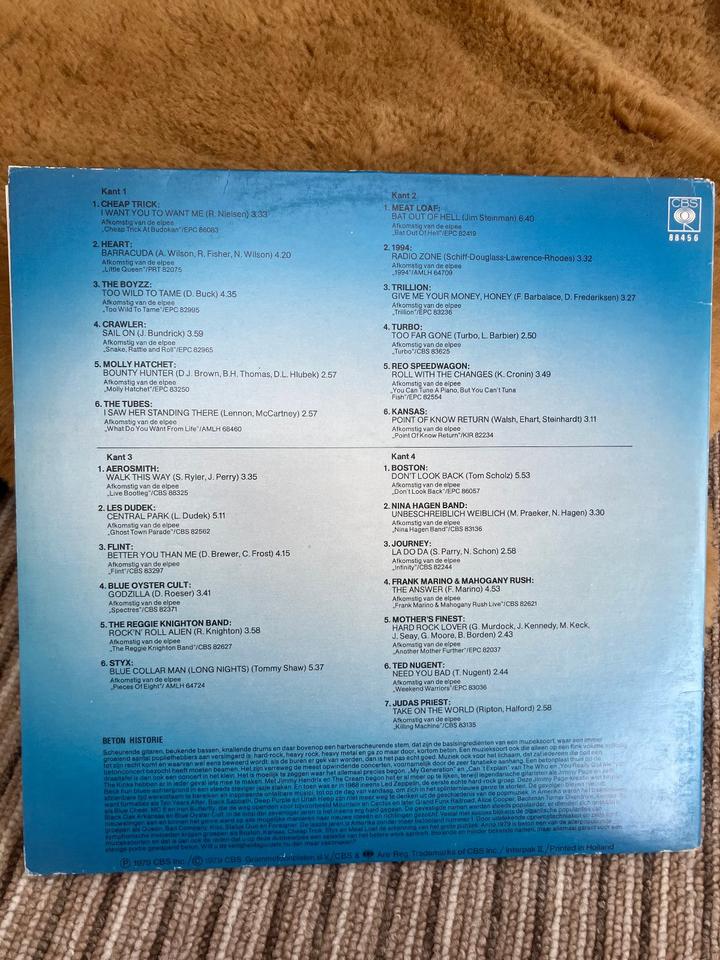 Schallplatte, Vinyl LP "Beton" - 25 fantastische Hardrock Groepen in Bremen