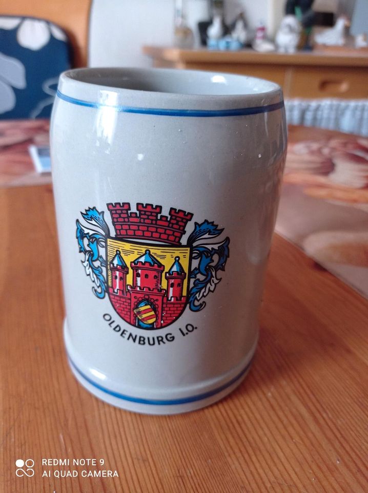 Bier Steinkrug,  0,5 l , Sammler, Oldenburg Wappen in Essen