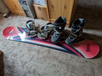 Snowboard Set mit Schuhe und Bindung Dresden - Großzschachwitz Vorschau