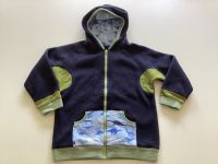 DIY Fleecejacke Kapuzenjacke Dinosaurier Gr.122/128 blau Niedersachsen - Nordhorn Vorschau