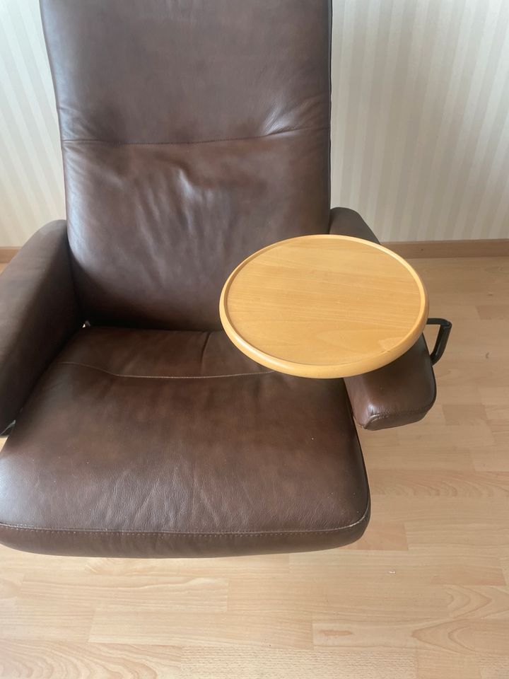 2 Ledersessel Stressless Ekornes + Fußhocker Top Zustand STK 270€ in Dortmund