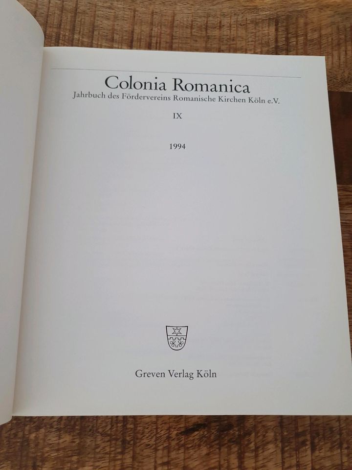 1994 Colonia Romanica Buch Jahrbuch Köln Kunstgeschichte Kirche in Berlin