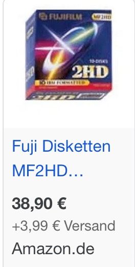 10 FUJI Disketten MF2HD NEU original verpackt 2HD in Metterich