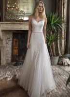 Brautkleid Ivory Fit & Flare 44 Hochzeitskleid Spitze Baden-Württemberg - Meckenbeuren Vorschau