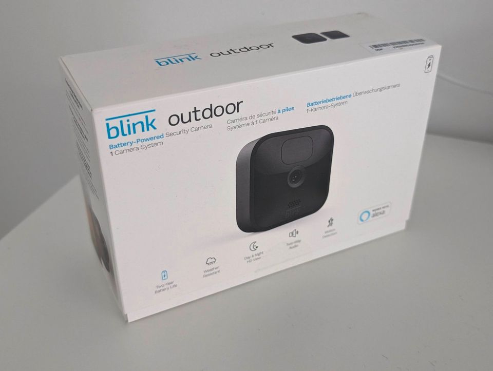 Blink Outdoor Kamera schwarz, 3. Generation/2020,inkl. Sync-Modul in Bottrop