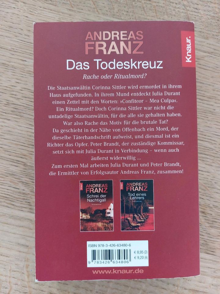 2 Bücher, Andreas Franz, Teufelsleib, Das Todeskreuz in Schwieberdingen