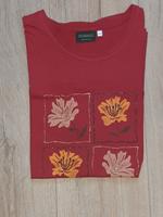 Canda C & A T-Shirt rot mit hübschem Blumen-Aufdruck, Gr. 42/44 Nordrhein-Westfalen - Werl Vorschau