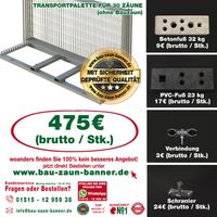 Transportpalette für 30 Zäune | Bauzaun | Zaun Eimsbüttel - Hamburg Schnelsen Vorschau