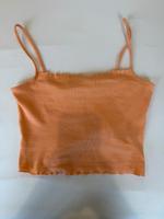 Hell orangenes Crop top mit raffung von H&M München - Berg-am-Laim Vorschau