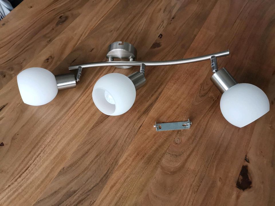 Deckenlampe, Lampe, 3 flammig, Glas in Wadgassen