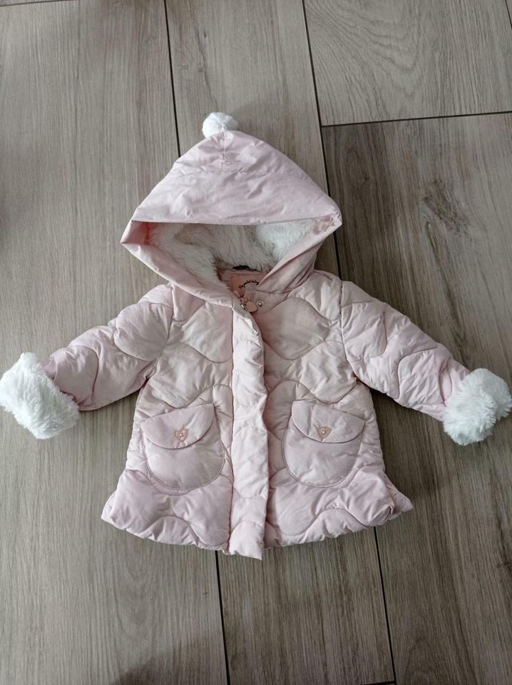 Winterjacke für Baby-Mädchen - rosa - gefüttert - C&A - Größe 74 in Wolpertswende