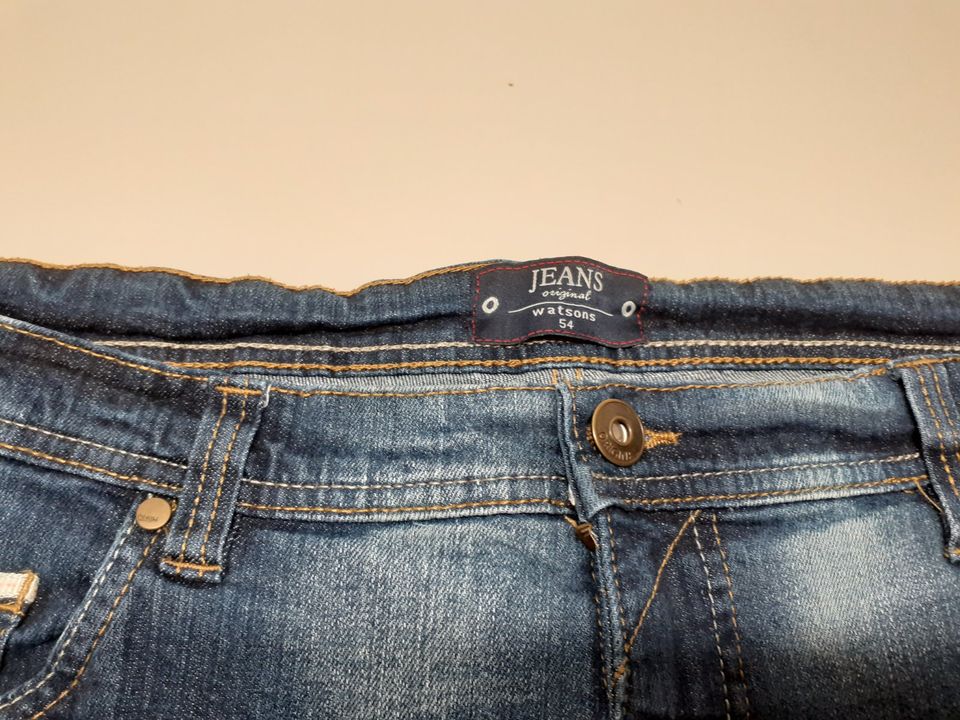 Jeans-Short - Gr. 54 - blau in Mettenheim