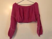 Bluse cropped kurz Pink Only Gr. M Musselin Nordrhein-Westfalen - Detmold Vorschau