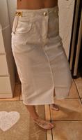 Midi Jeansrock mit Schlitz 5 Pocket goldelemente bleistiftrock 25 Bayern - Erlenbach am Main  Vorschau