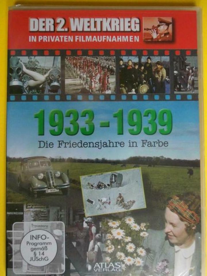 3 Stück DVD`s  "Der zweite Weltkrieg" in privaten Filmaufnahmen! in Quierschied