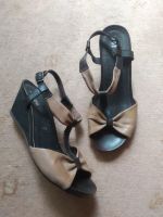Vintage Lederschuhe Schuhe Sandalen Keilabsatz Schleife Leder ara Berlin - Pankow Vorschau