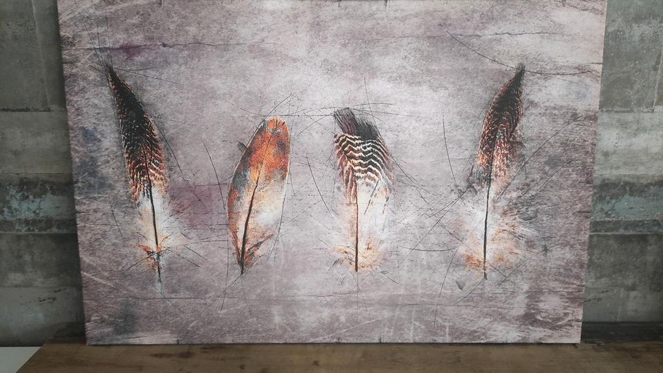 Wandbild Vier Federn in Bünde